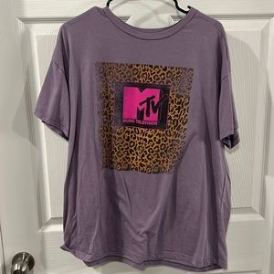 Purple MTV Cheetah Top